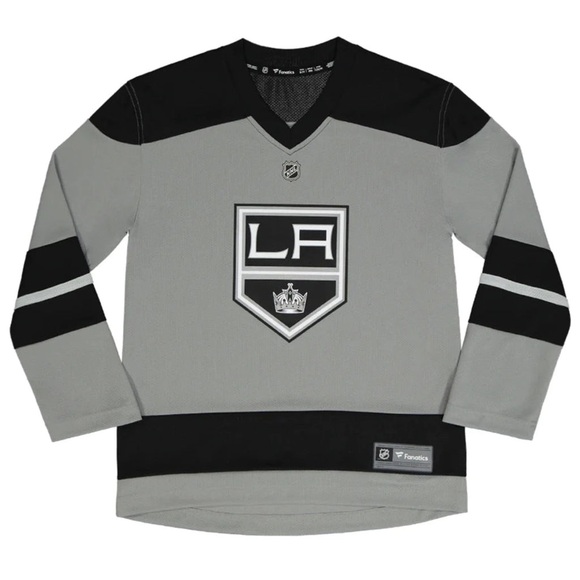 Fanatics Other - Fanatics Youth L/XL Los Angeles Kings Alternate Replica Jersey Gray NHL New